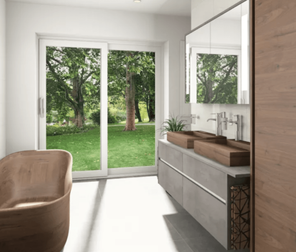 Badewannen und Waschbecken aus Holz