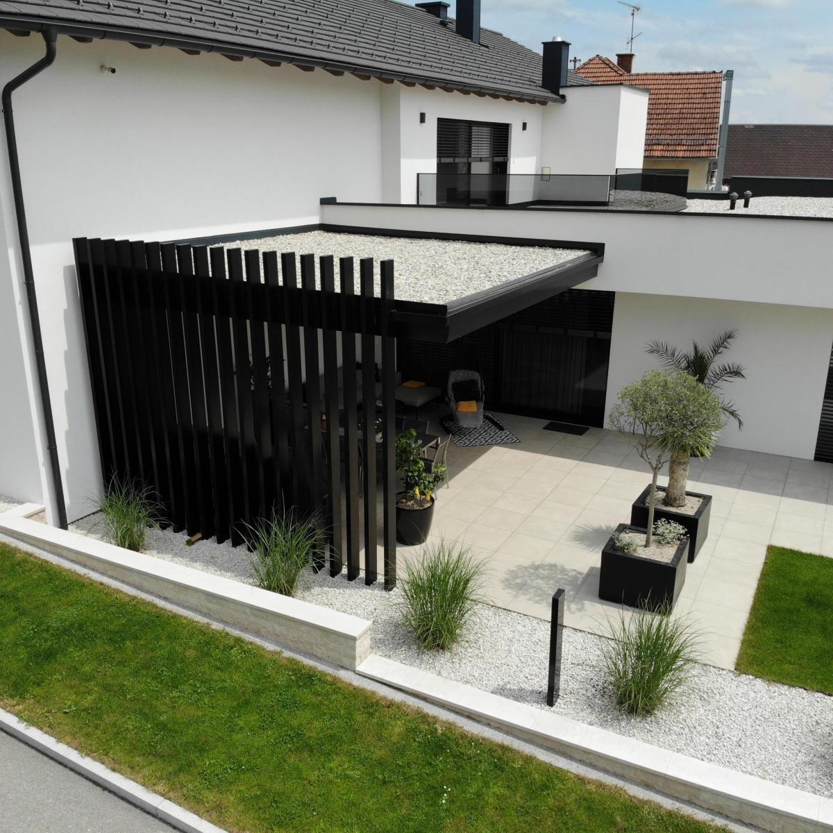 Flachdach mit EPDM Abdichtung samt schöner Anschlussdetails Flachdach mit EPDM Abdichtung samt schöner Anschlussdetails