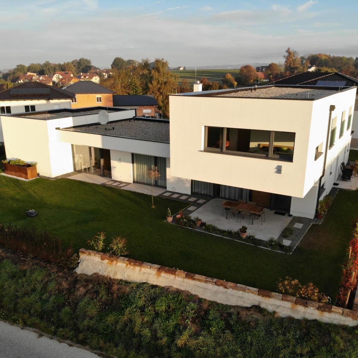 Flachdachabdichtung für Neubau in Prambachkirchen