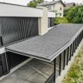 Fassade mit großflächigen Prefabond Aluminium-Verbundplatten